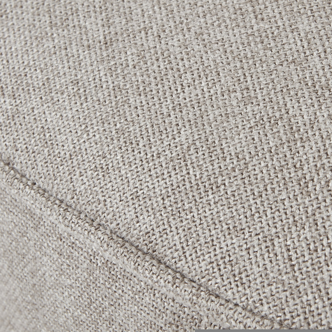 Lily Swivel Ottoman In Oatmeal Twill